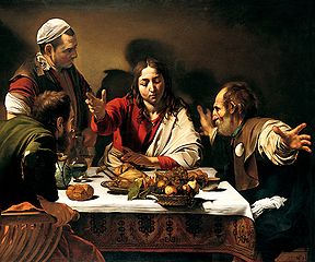 Supper at Emmaus - Caravaggio (1601)